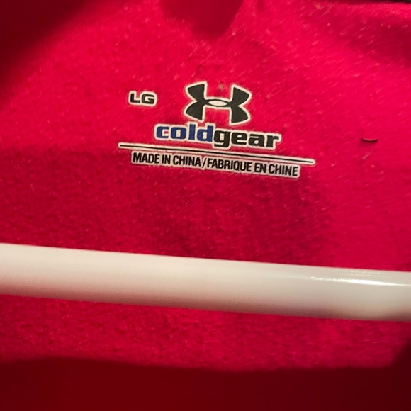 Women’s UnderArmour PINK 3/4 zip up— COLD GEAR— - Picture 2 of 3